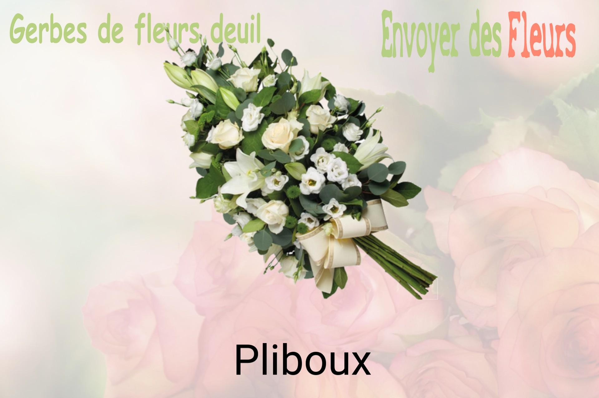Gerbe de fleurs de deuil livrée à Pliboux